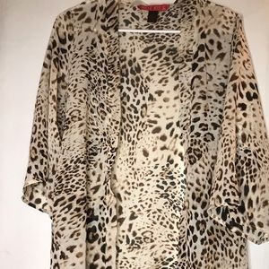 Cheetah print cardigan